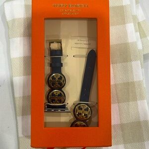 Tory Burch smart watch leather bands.